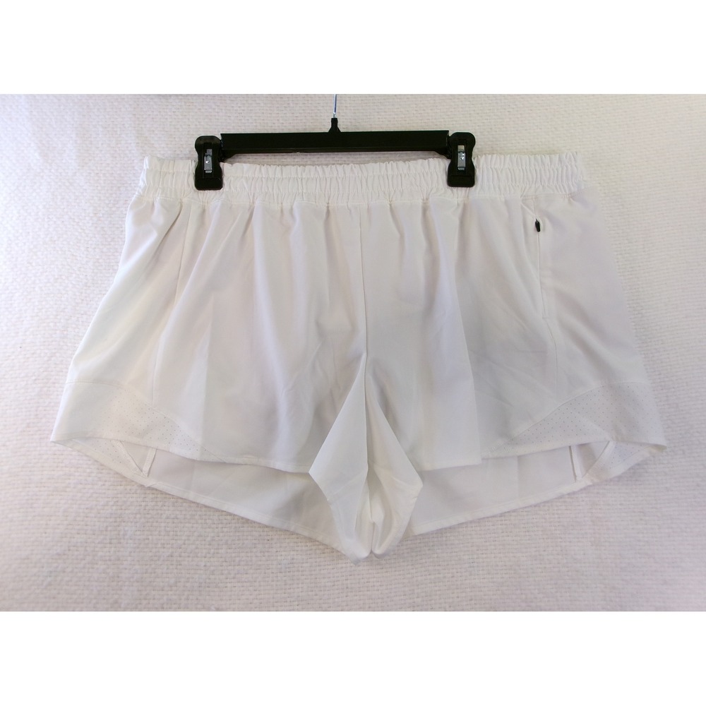 CALIA Mid-Rise Infinity Run Shorts Pure White XL WAX12336W New With Tags